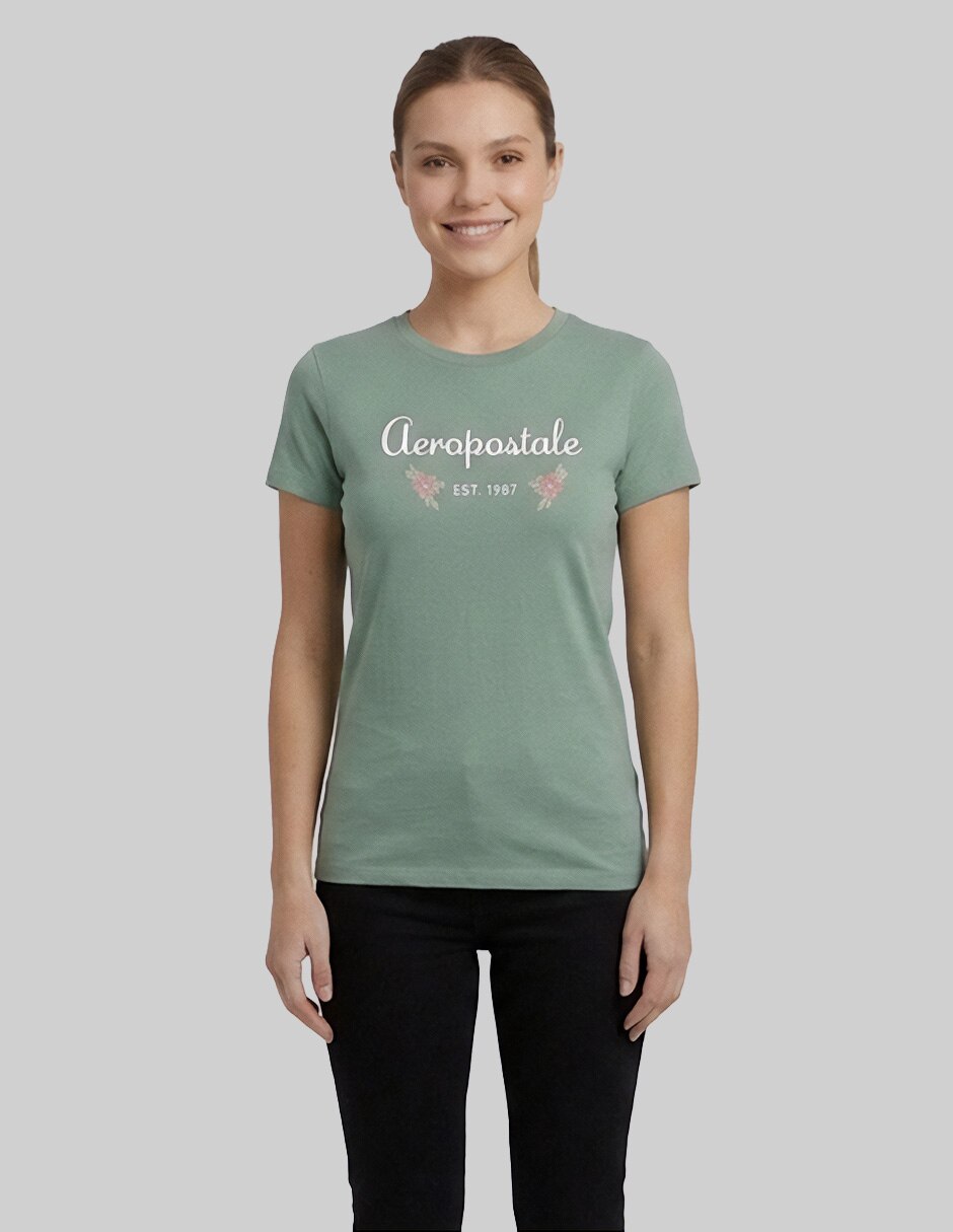 Playera manga corta Ropa cuello redondo para mujer Playera manga corta Ropa cuello redondo para mujer
