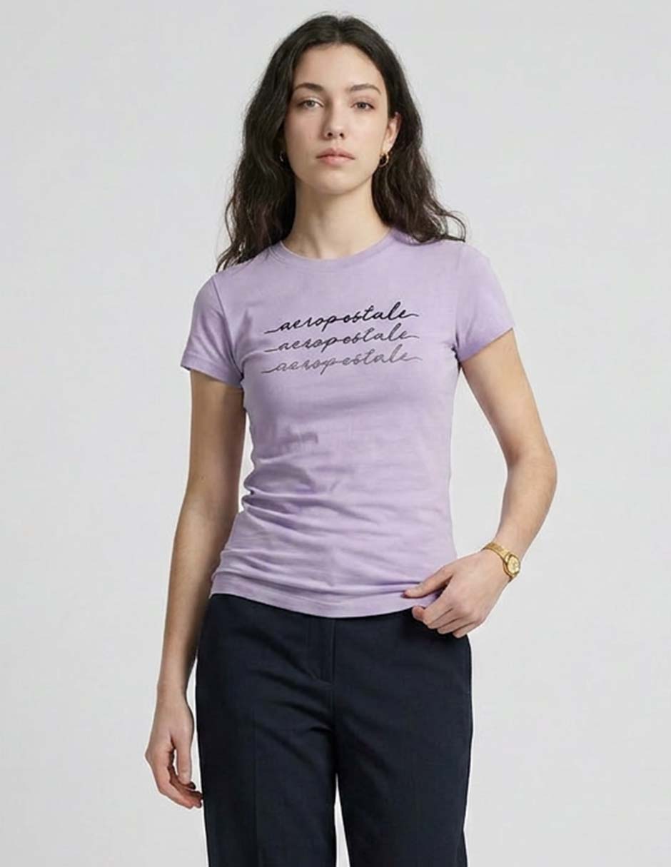 Playera manga corta That's It cuello redondo para mujer