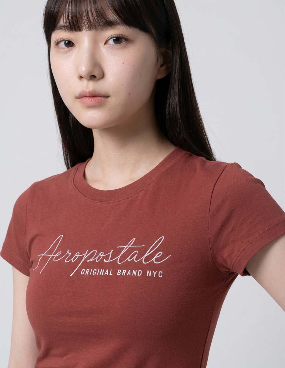 Playera manga corta cuello redondo para mujer 3