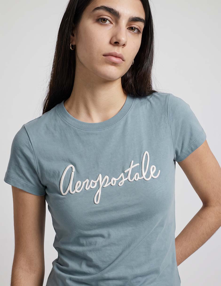 Playera manga corta cuello redondo mujer 3