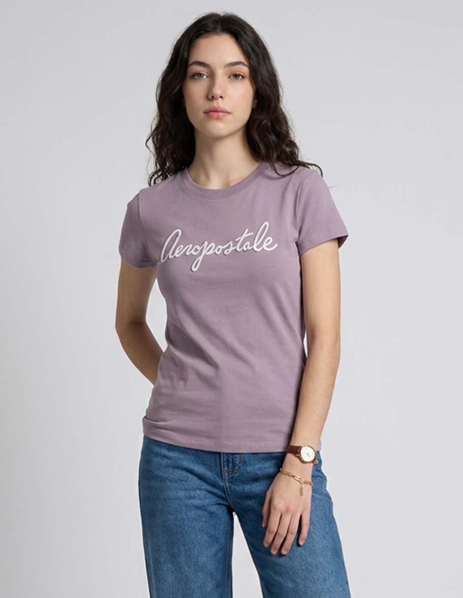 Playera manga corta That's It cuello redondo para mujer