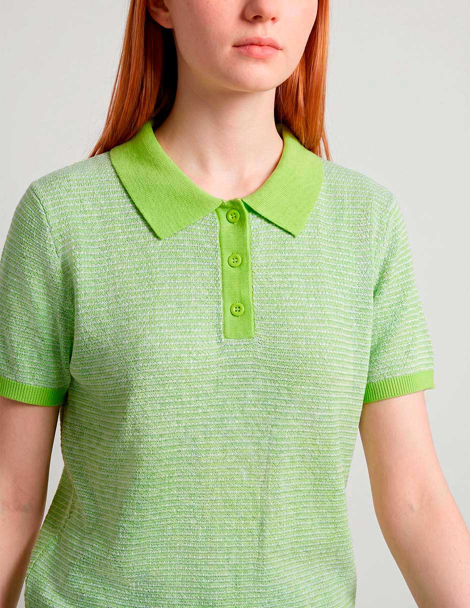 Playera tipo polo para mujer 3