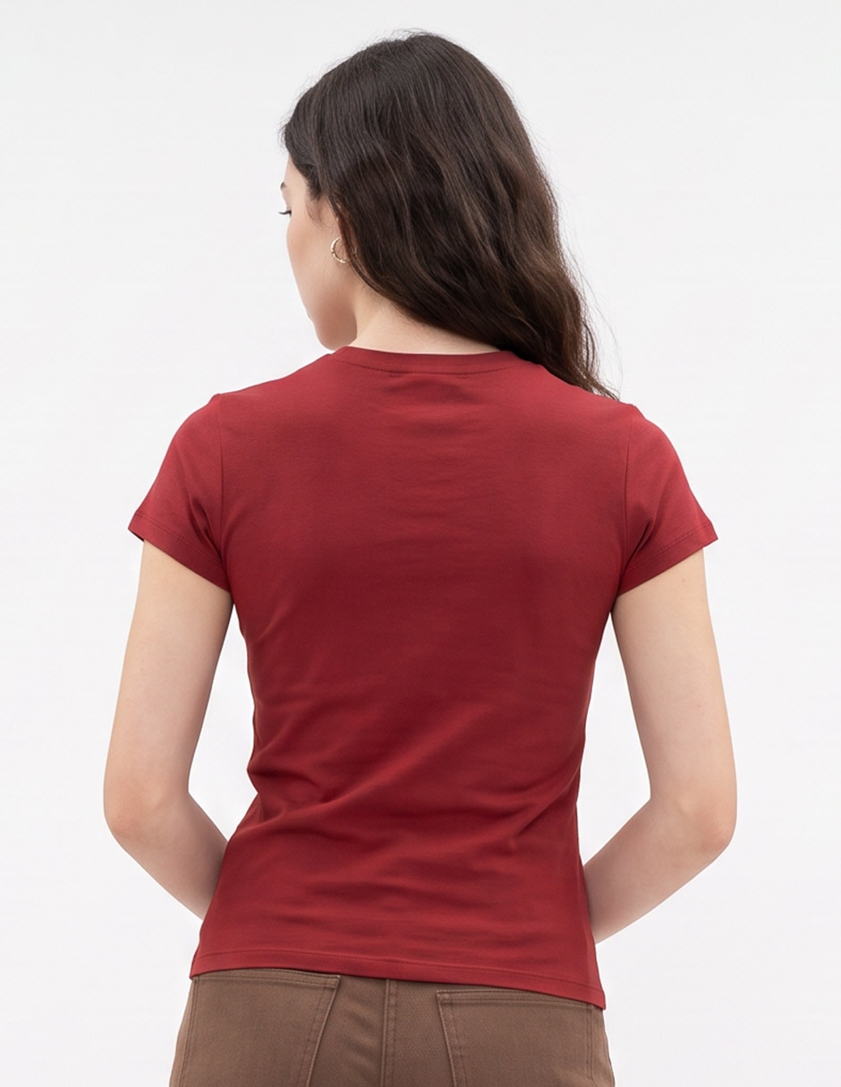 Playera manga corta that´s it cuello redondo para mujer 4