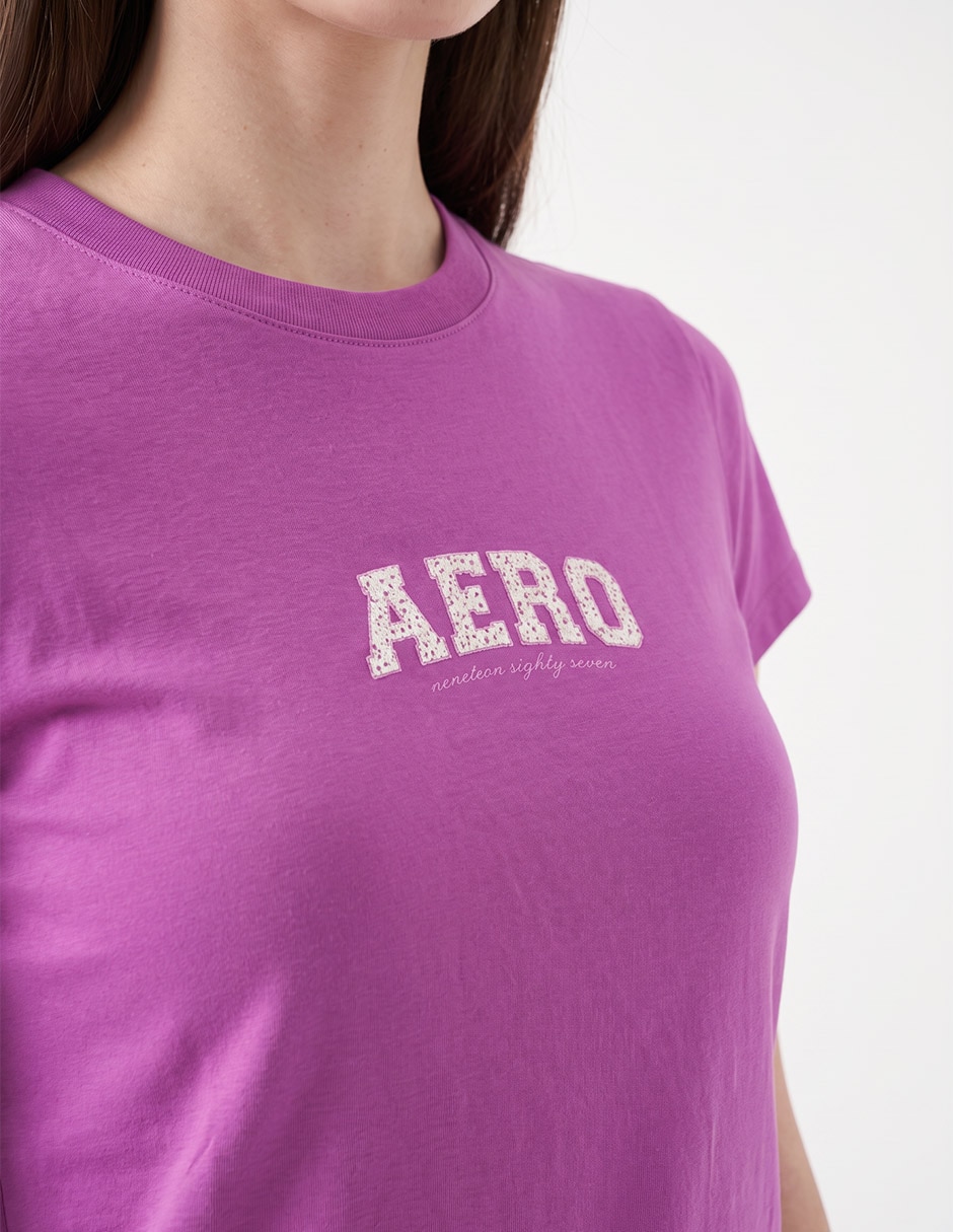 Playera manga corta cuello redondo para mujer 2