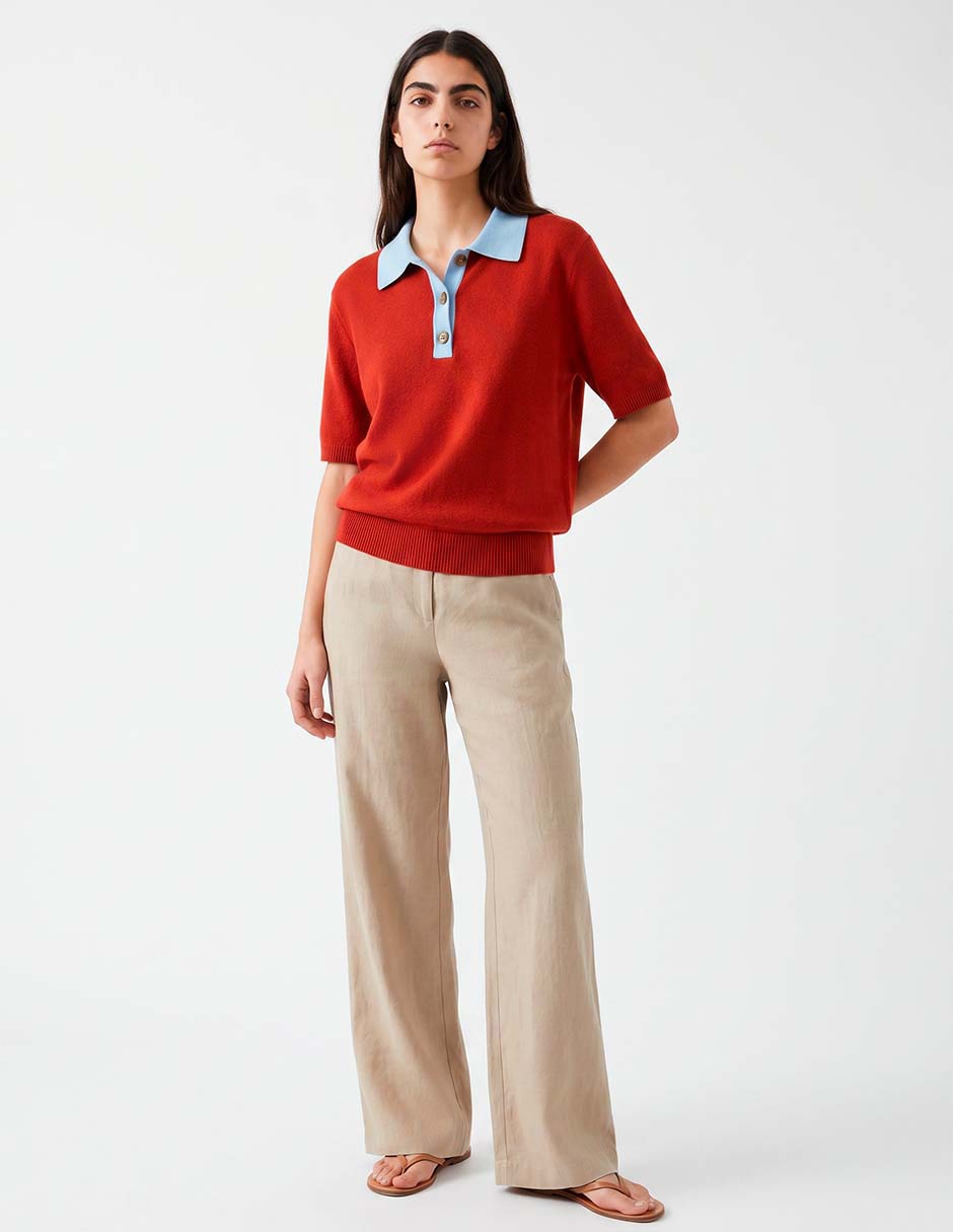 Playera tipo polo That's It para mujer
