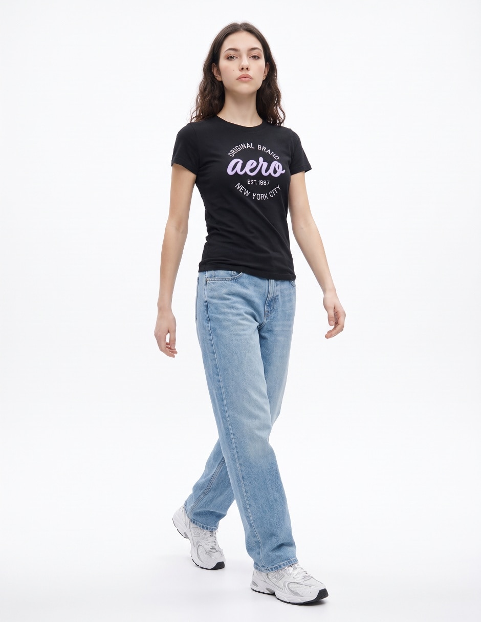 Playera manga corta cuello redondo para mujer 3