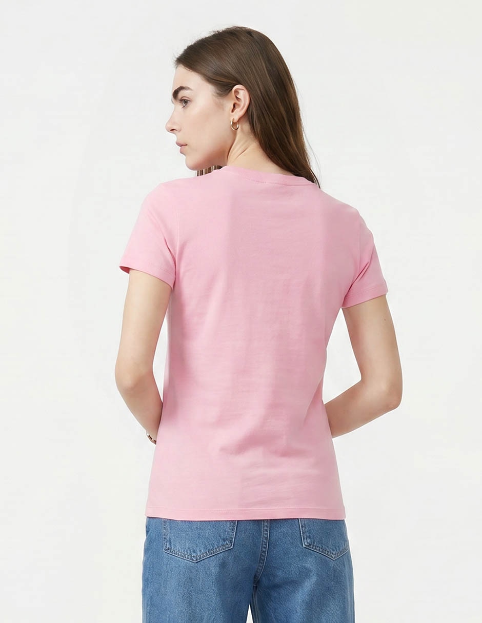 Playera manga corta cuello redondo para mujer 2