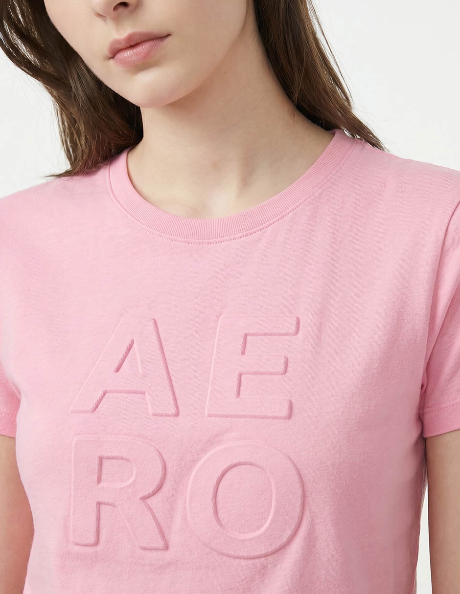 Playera manga corta cuello redondo para mujer 3