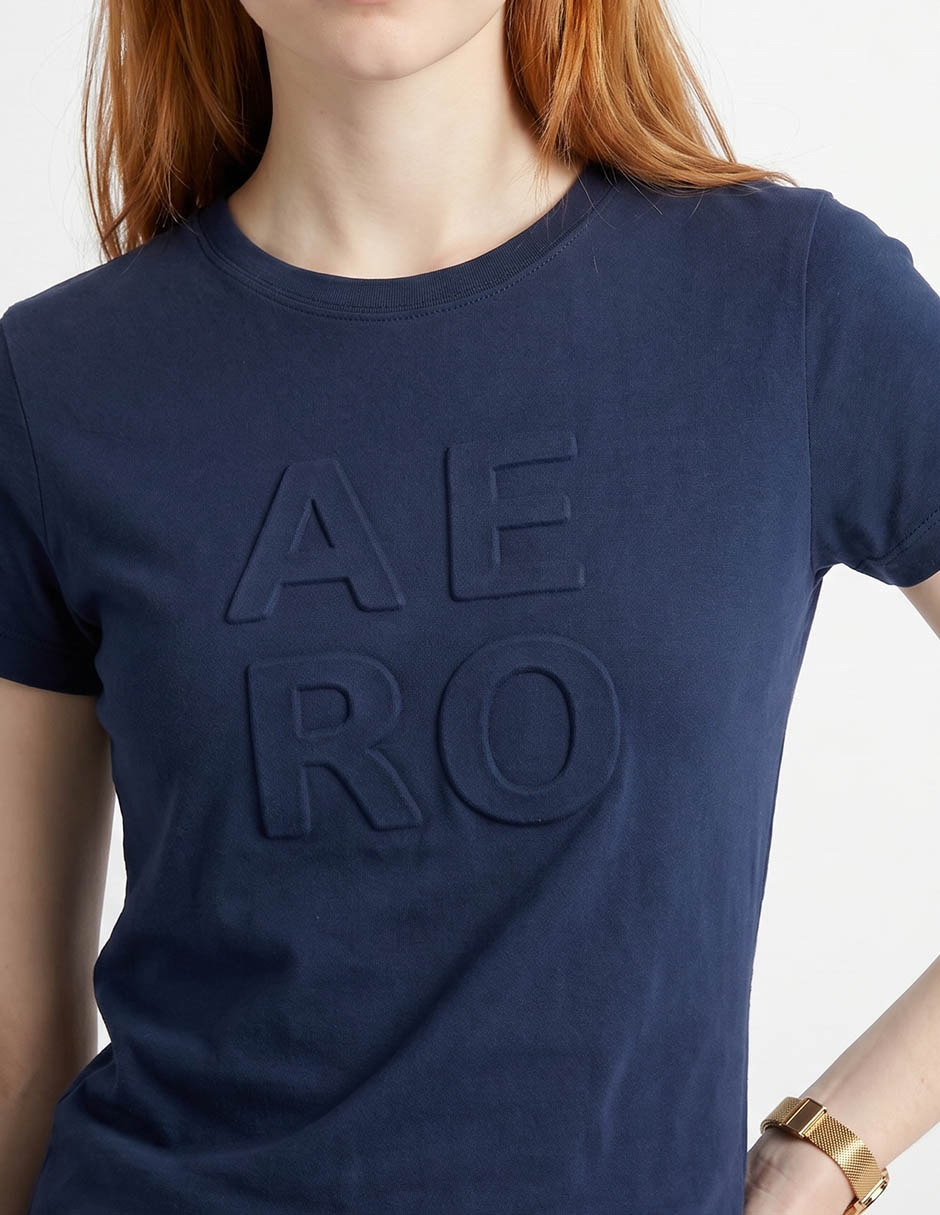 Playera manga corta Aero cuello redondo para mujer