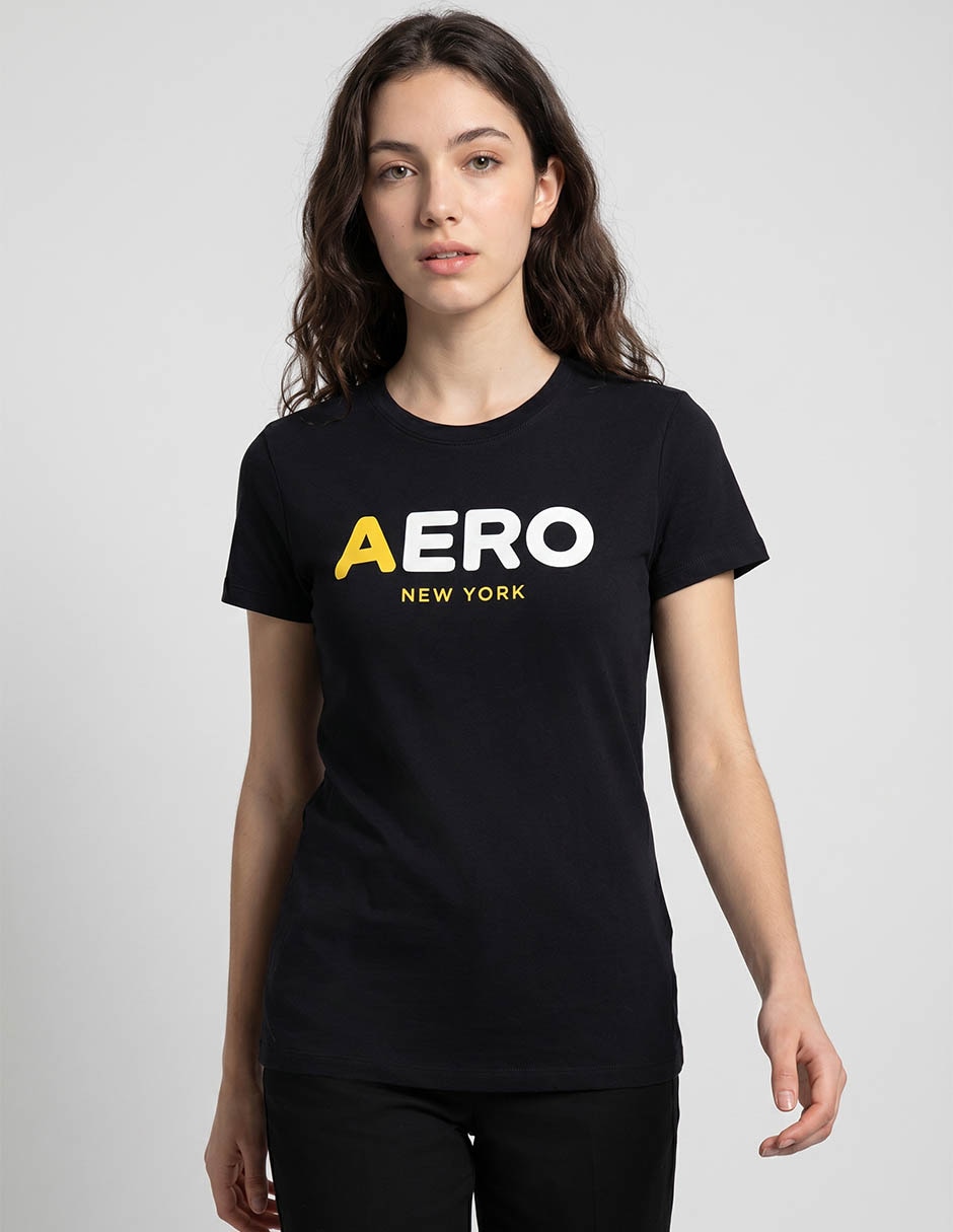 Playera manga corta cuello redondo para mujer 1
