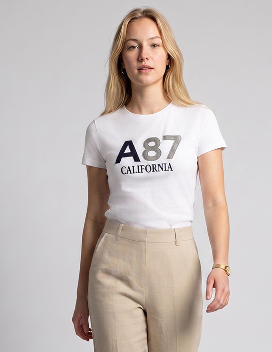 Playera manga corta Aéropostale cuello redondo para mujer