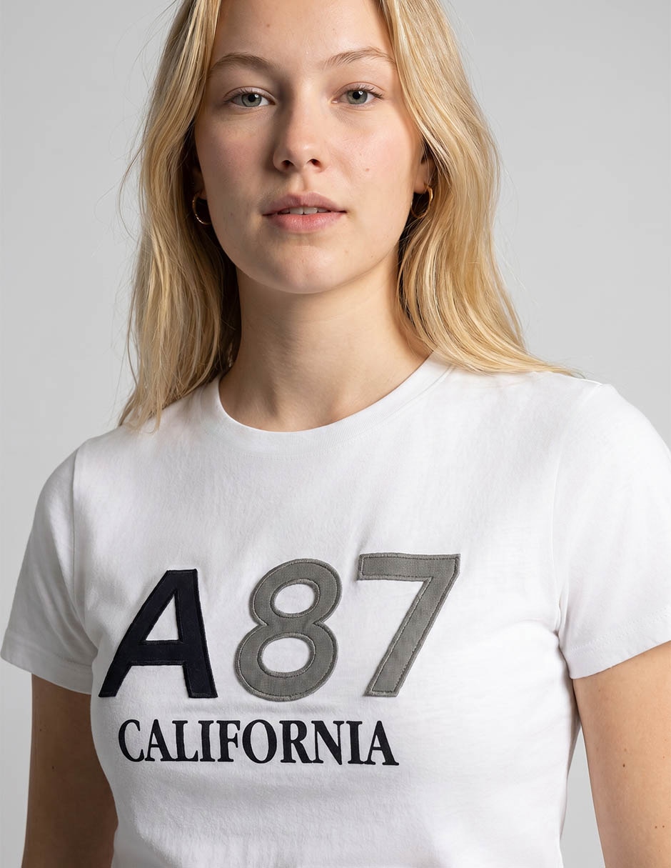 Playera manga corta Aéropostale cuello redondo para mujer 3