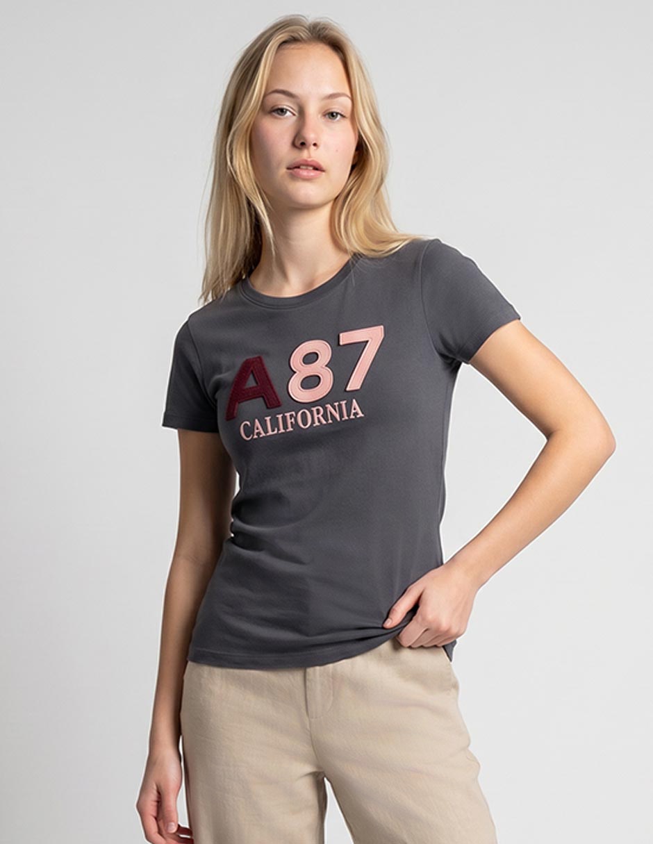 Playera manga corta Aero cuello redondo para mujer