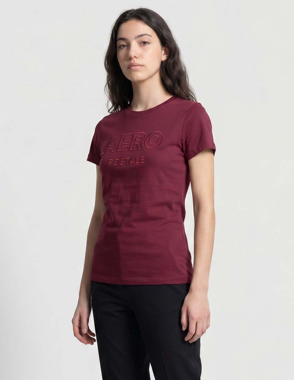 Playera manga corta Aero cuello redondo para mujer