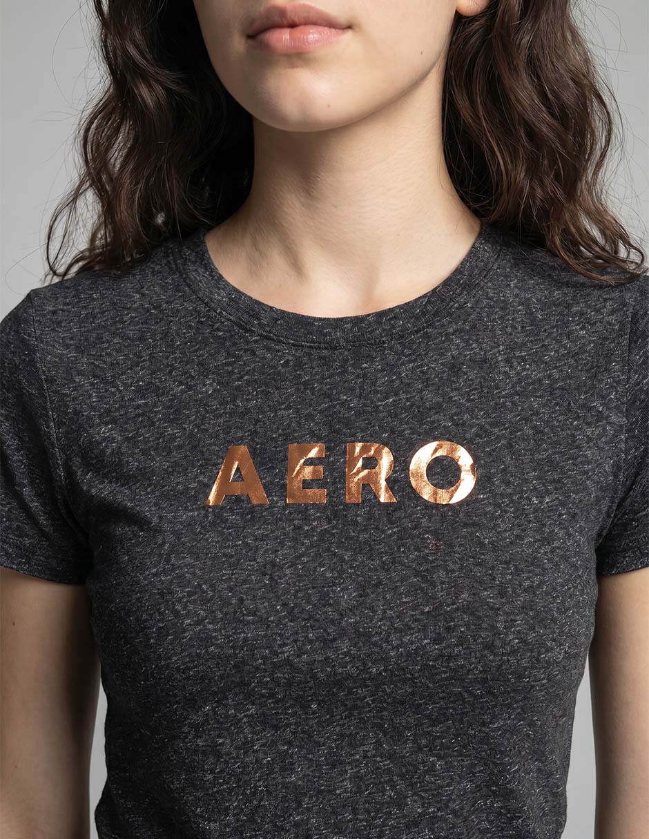 Playera manga corta Aero cuello redondo para mujer