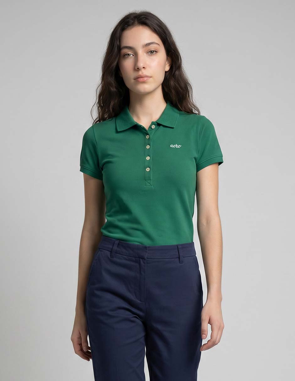 Playera tipo polo para mujer 1