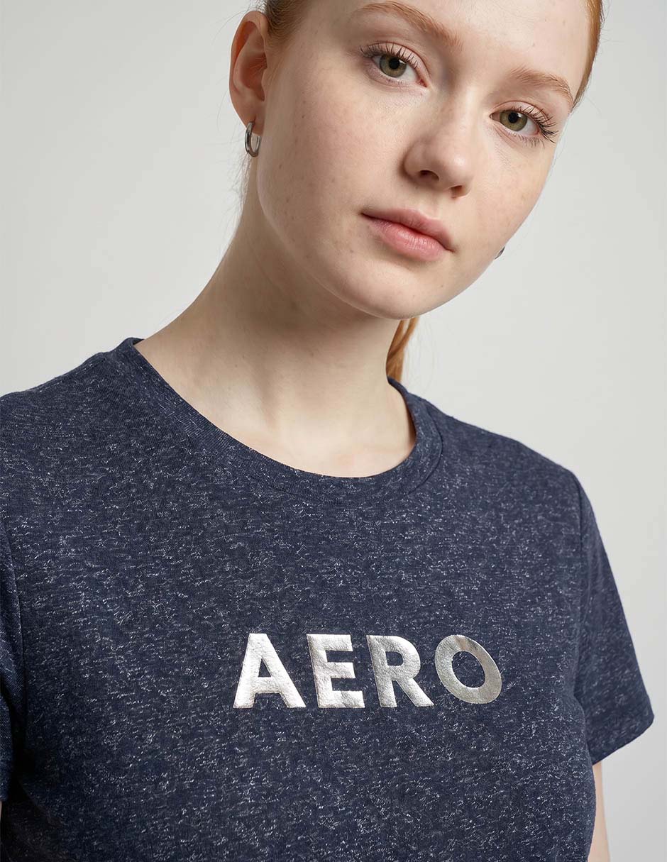Playera manga corta Aéropostale cuello redondo para mujer 3