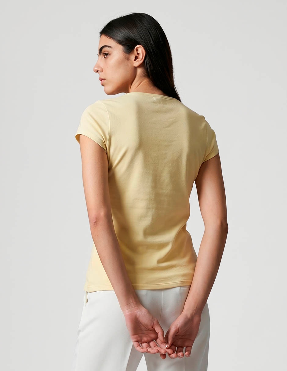 Playera manga corta aéropostale cuello v para mujer 2