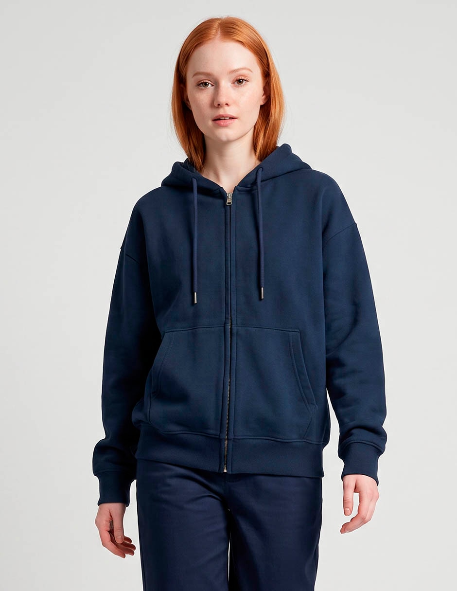 Sudadera con capucha y bolsa para mujer