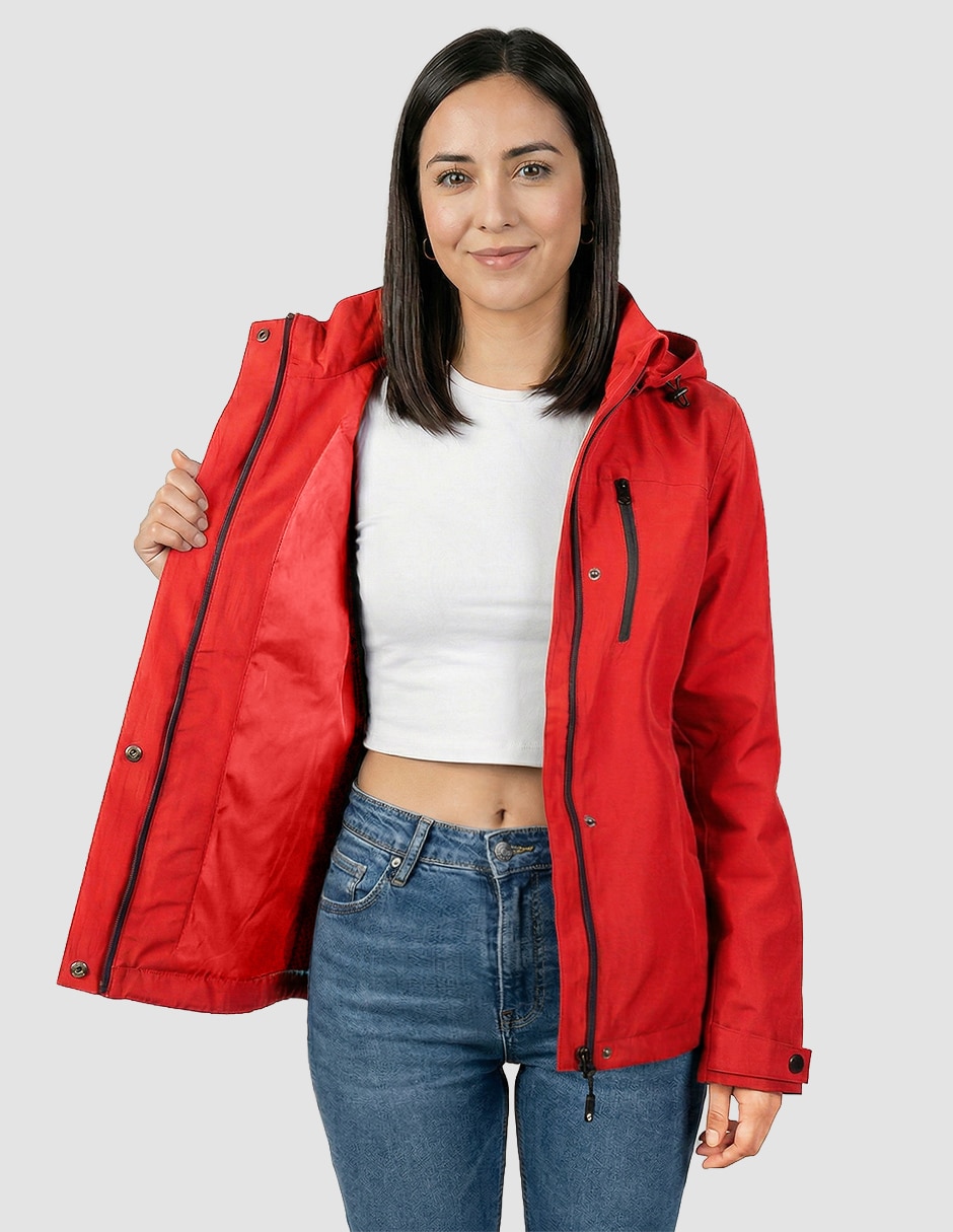 Chamarra casual aéropostaleimpermeable para mujer 5