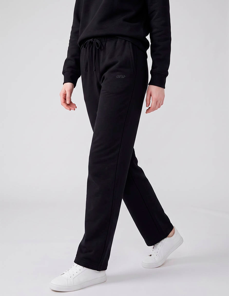 Pants straight con jareta para mujer