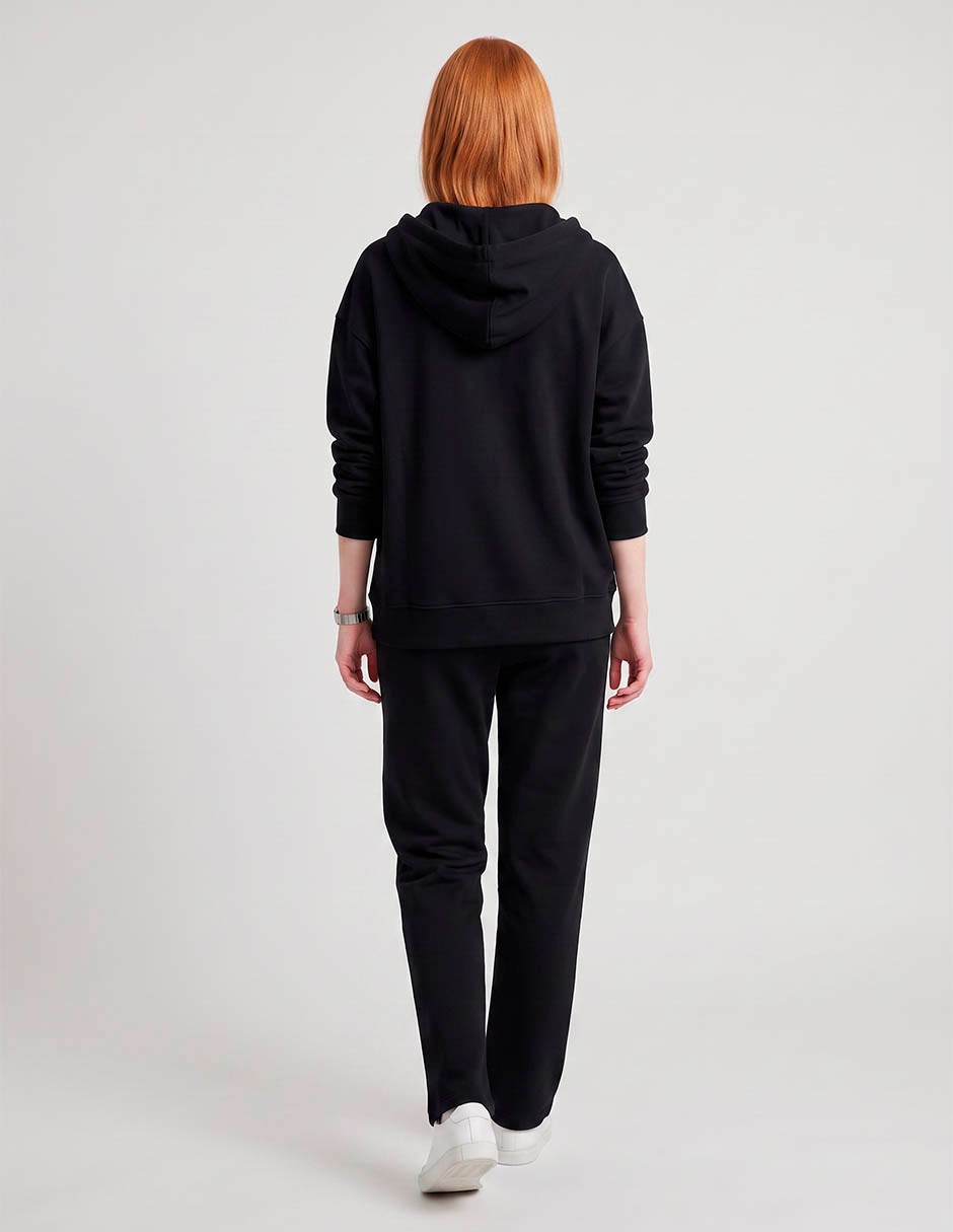 Sudadera con capucha y bolsa para mujer 2