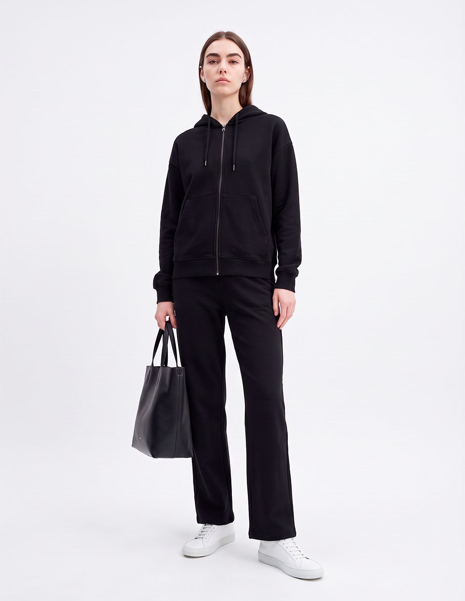 Sudadera con capucha y bolsa para mujer 4