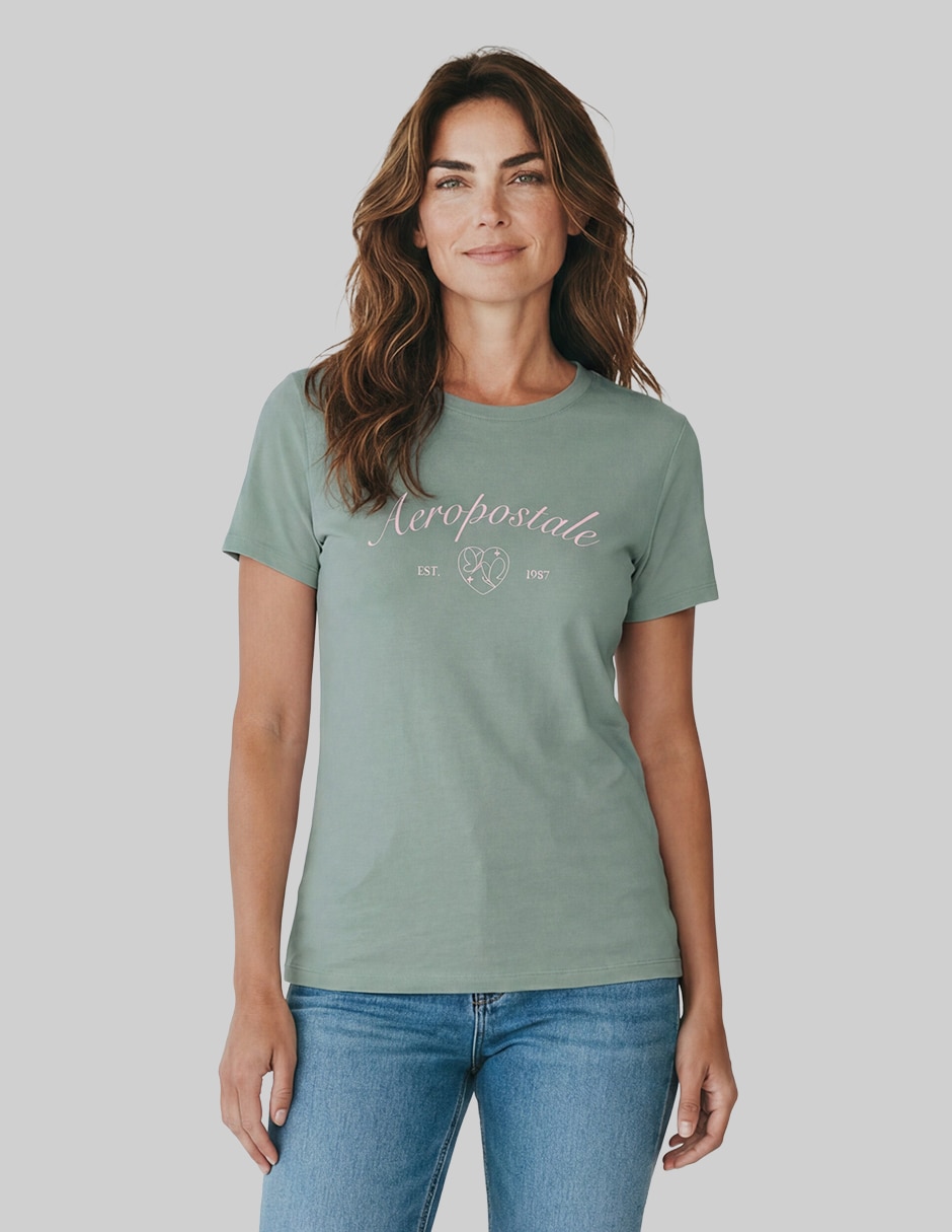 Playera manga corta Ropa cuello redondo para mujer 1