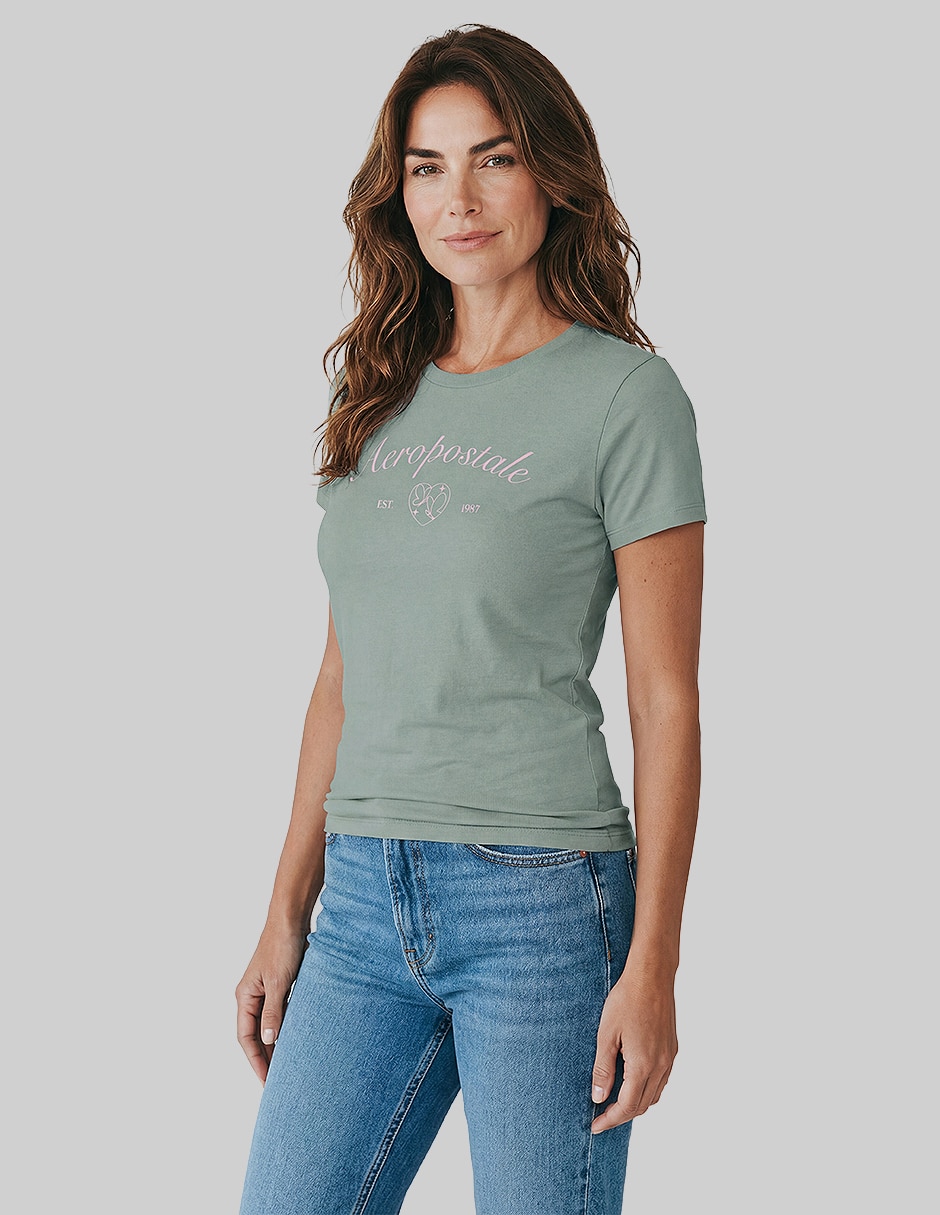 Playera manga corta Ropa cuello redondo para mujer 3