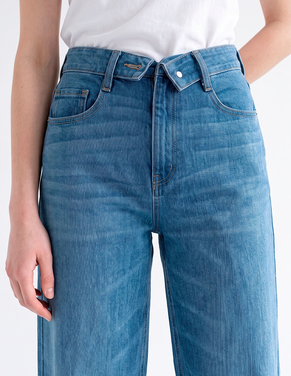 Jeans wide leg para mujer 2
