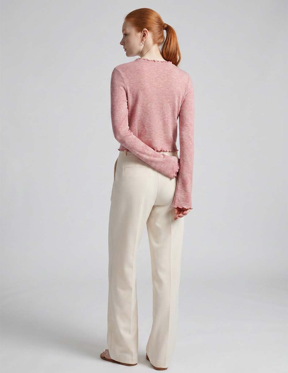 Suéter aero cuello redondo para mujer
