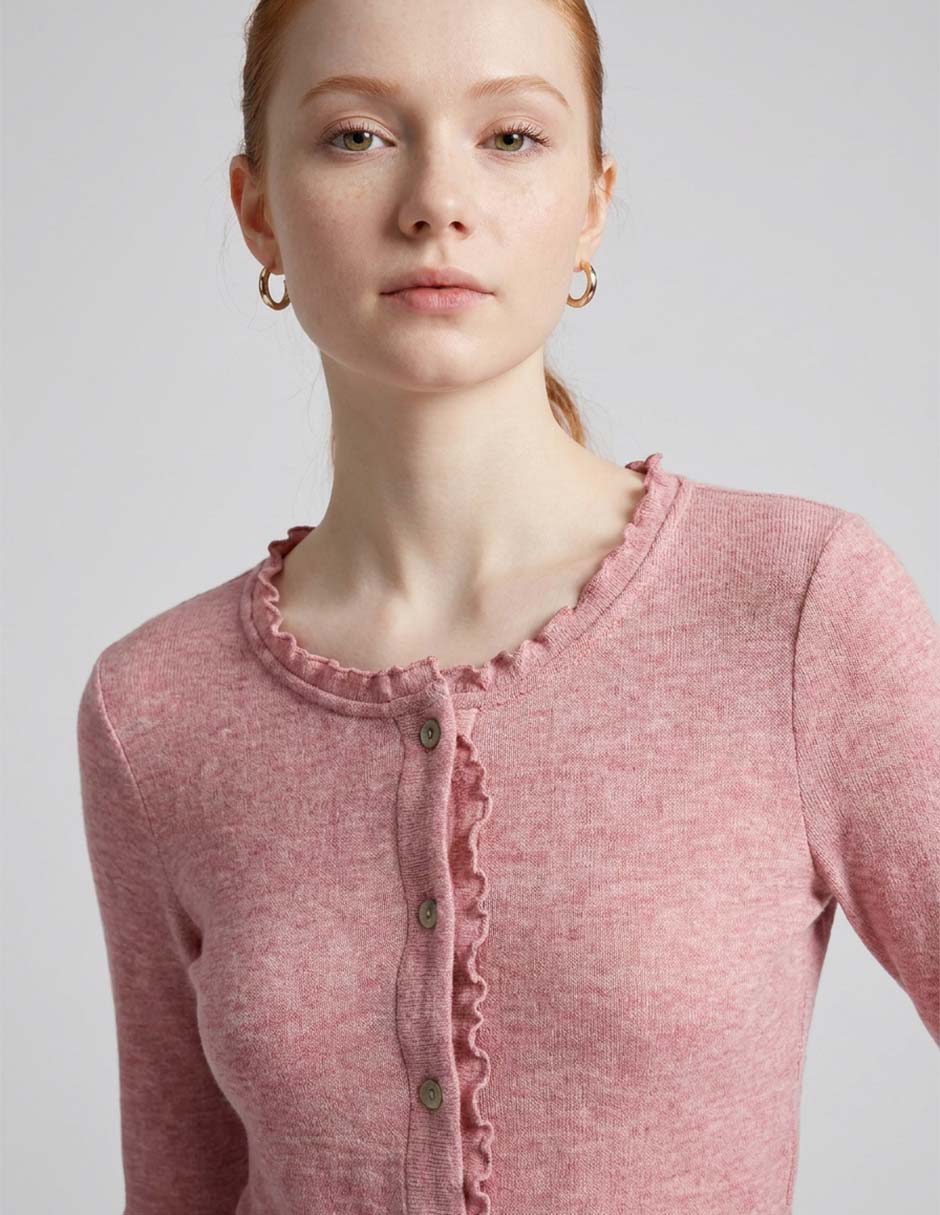 Suéter aero cuello redondo para mujer