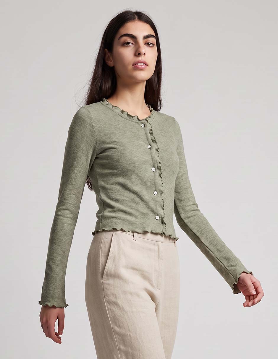 Suéter cuello redondo para mujer 1