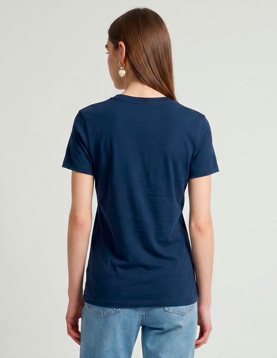 Playera manga corta cuello redondo para mujer 2