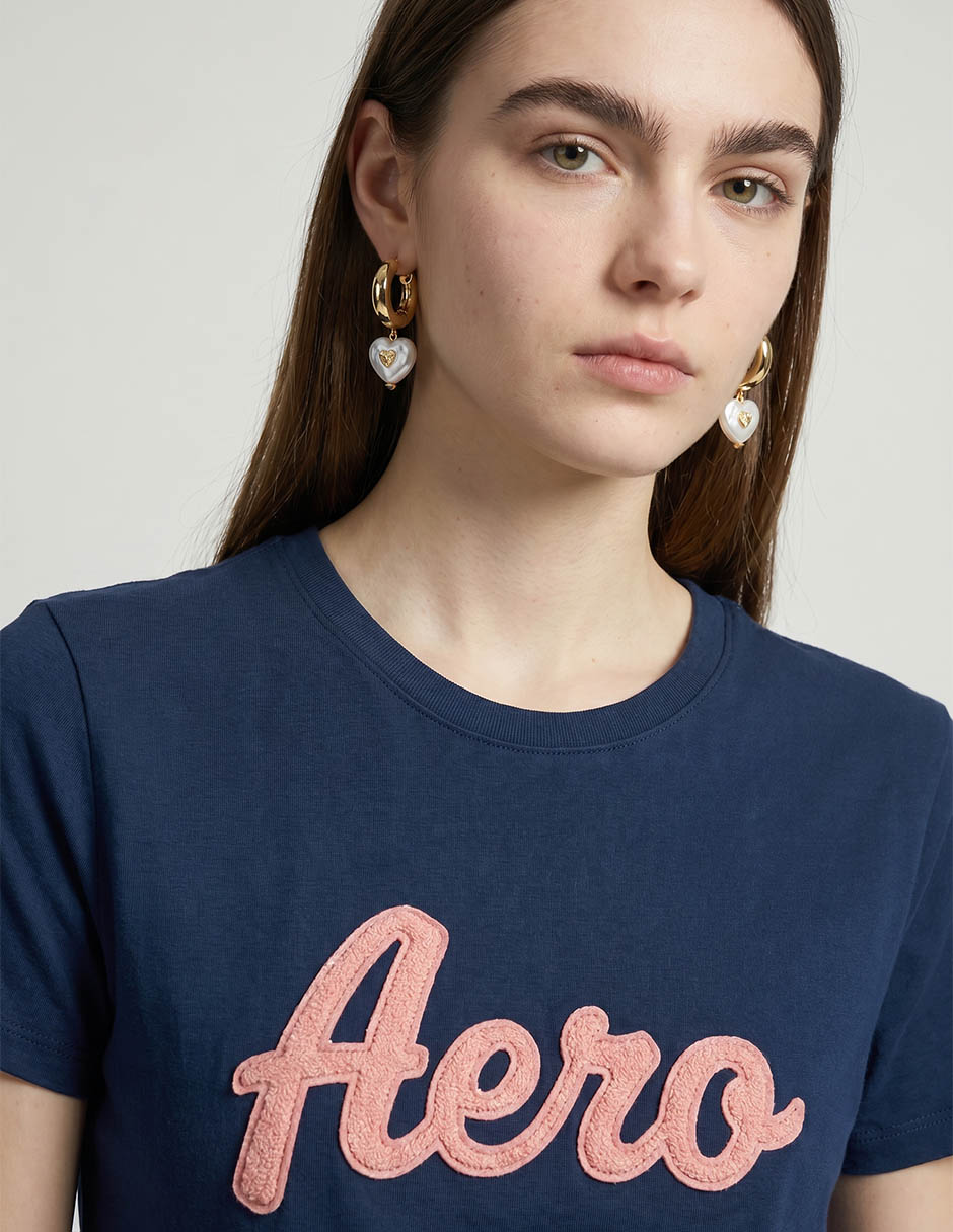 Playera manga corta cuello redondo para mujer 3