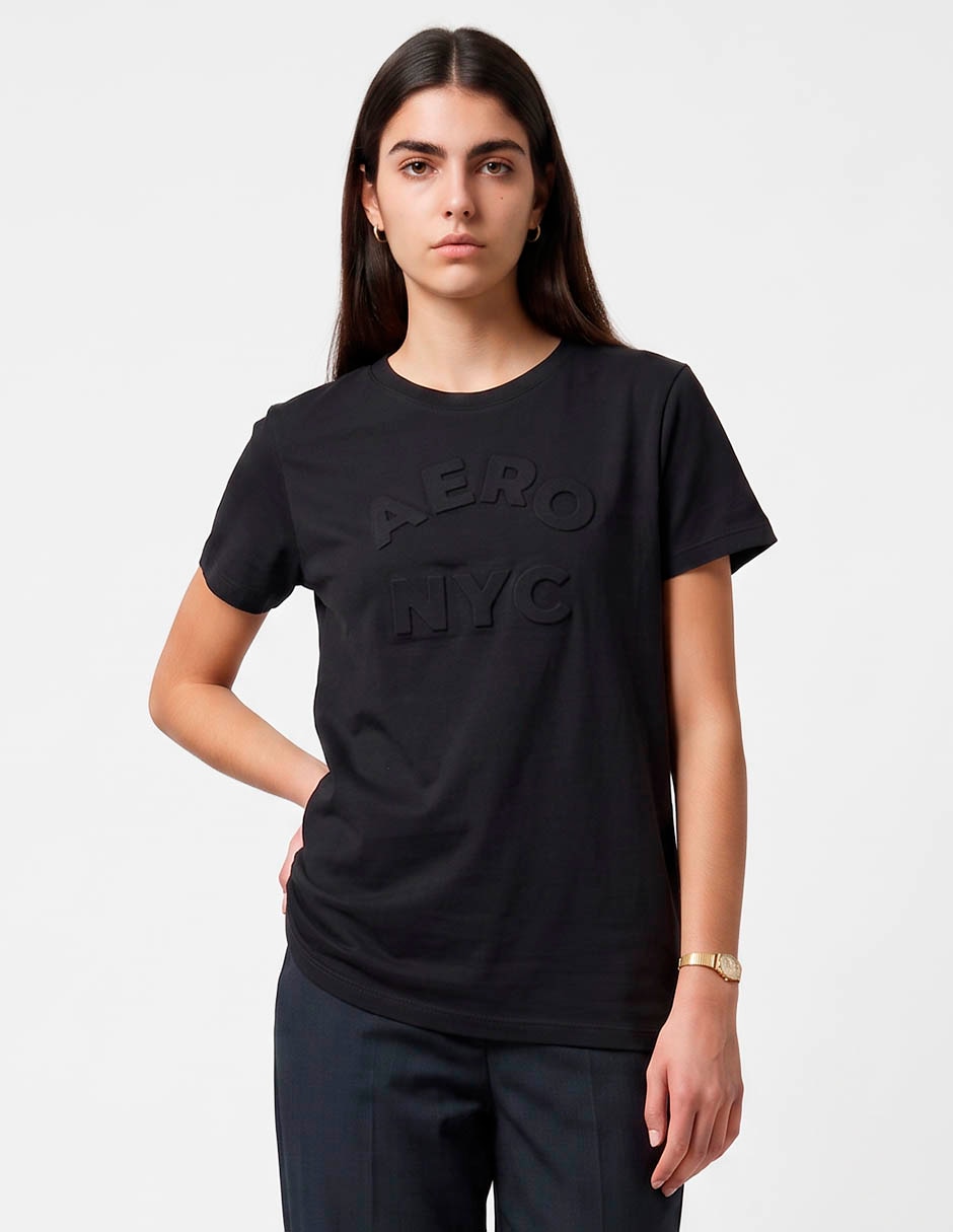 Playera manga corta cuello redondo para mujer Playera manga corta cuello redondo para mujer