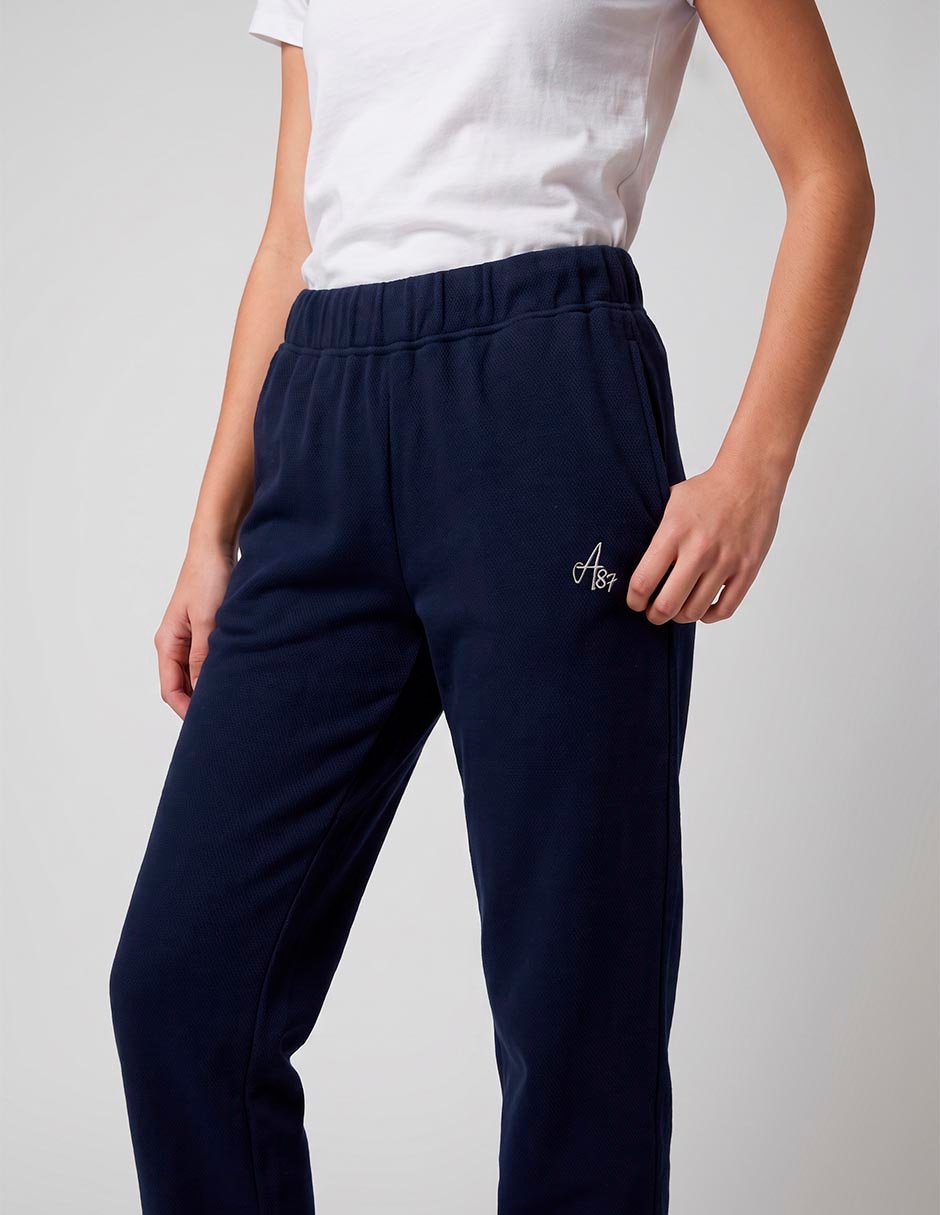 Pants slim con elástico para mujer 2
