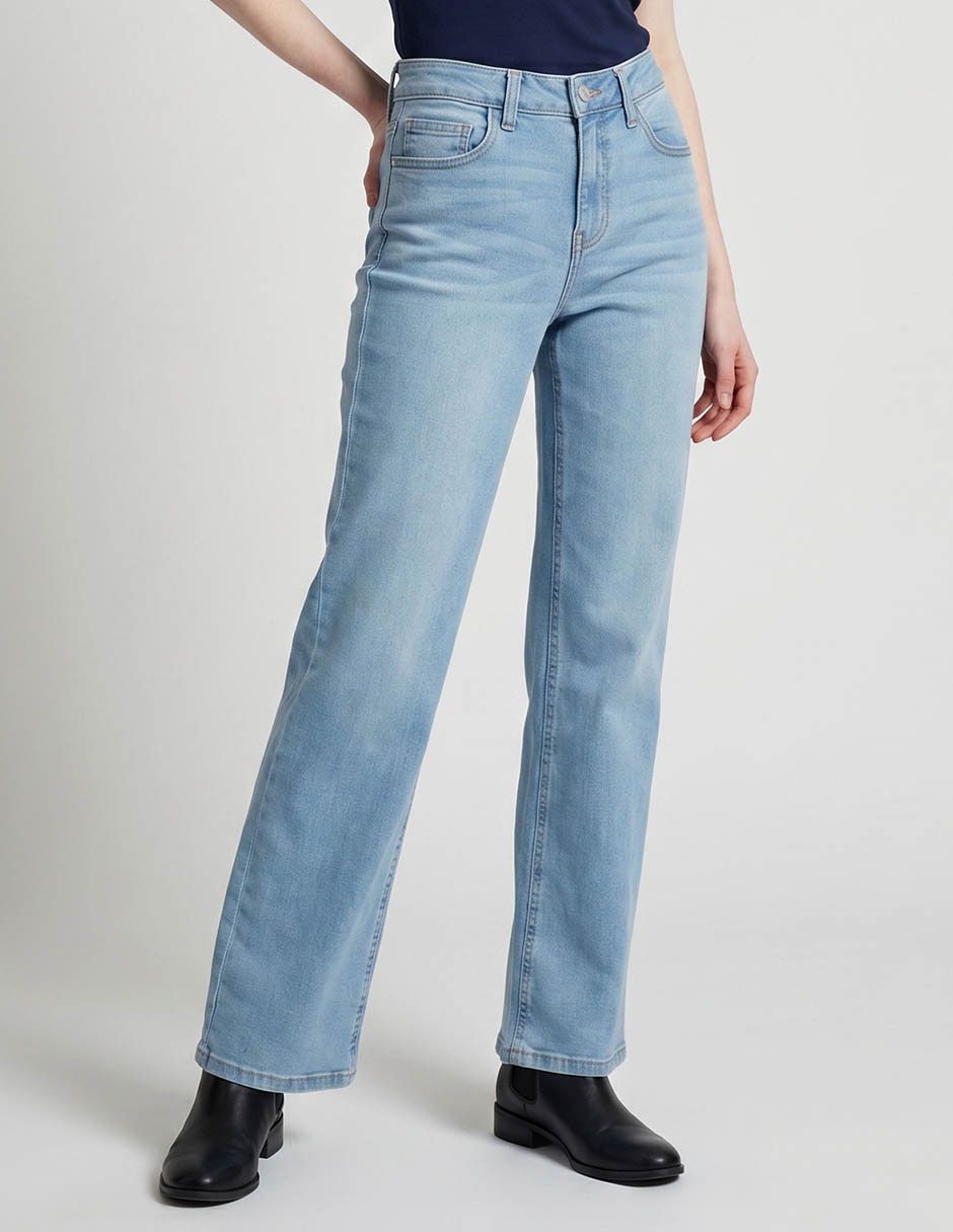 Jeans straight aéropostale corte cintura para mujer