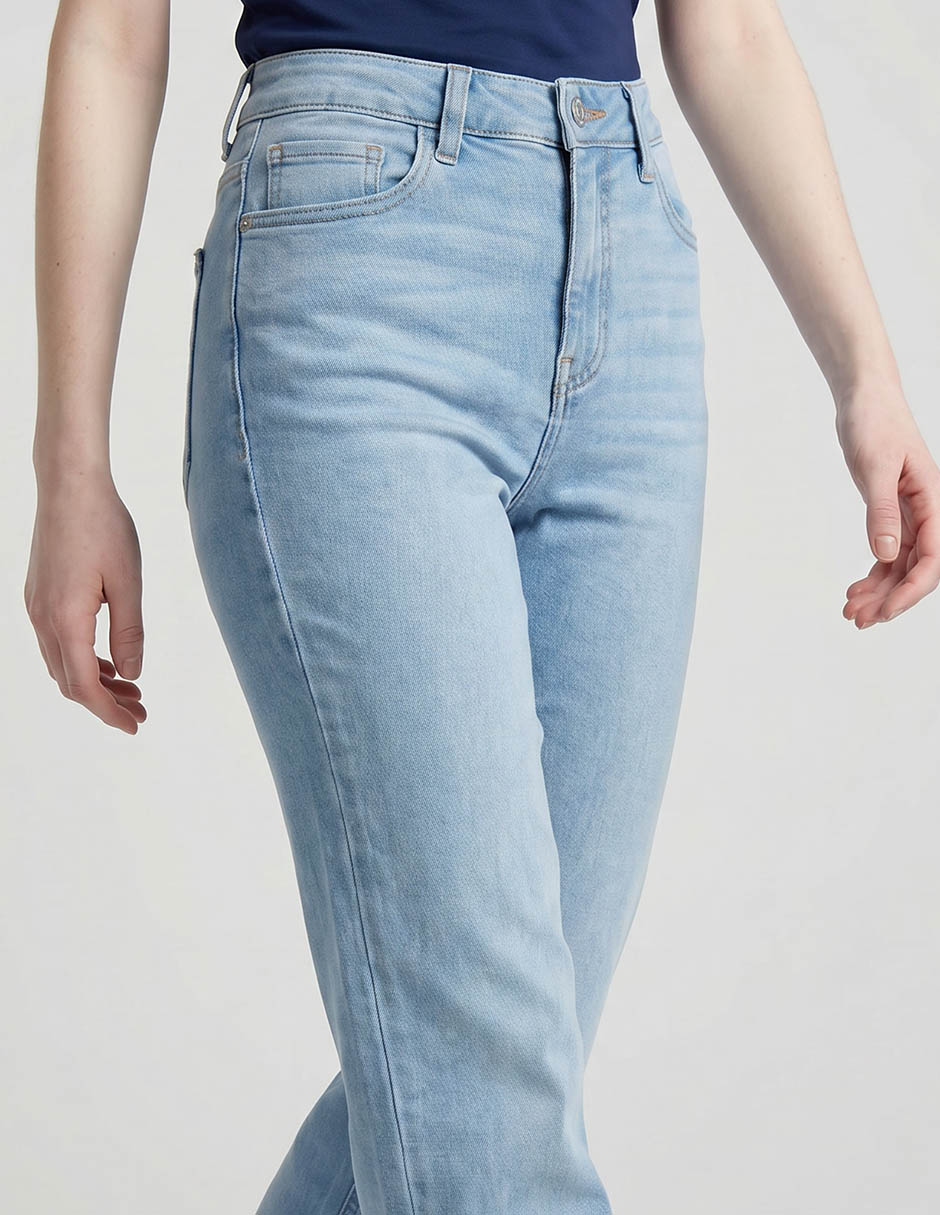 Jeans straight aéropostale corte cintura para mujer
