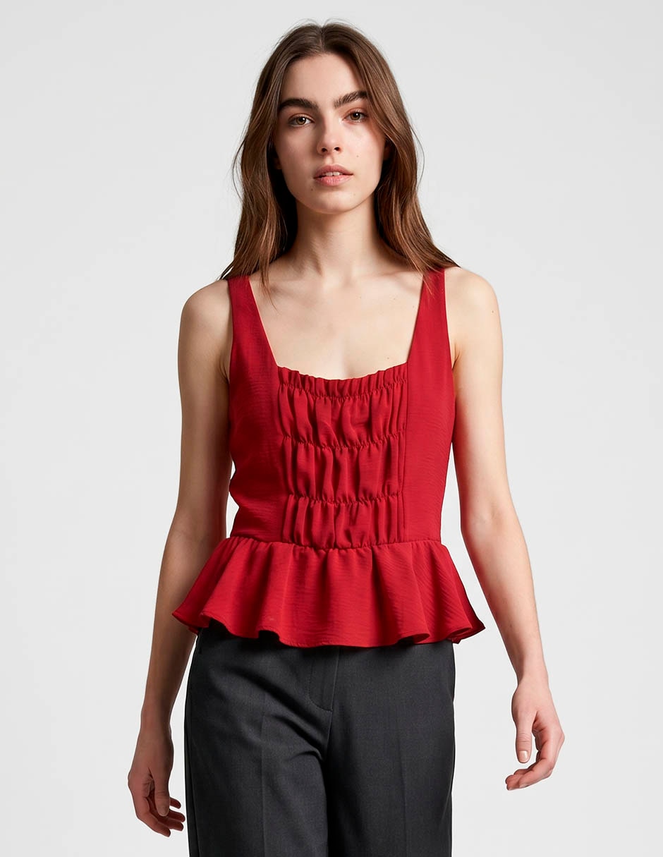 Blusa sin manga para mujer