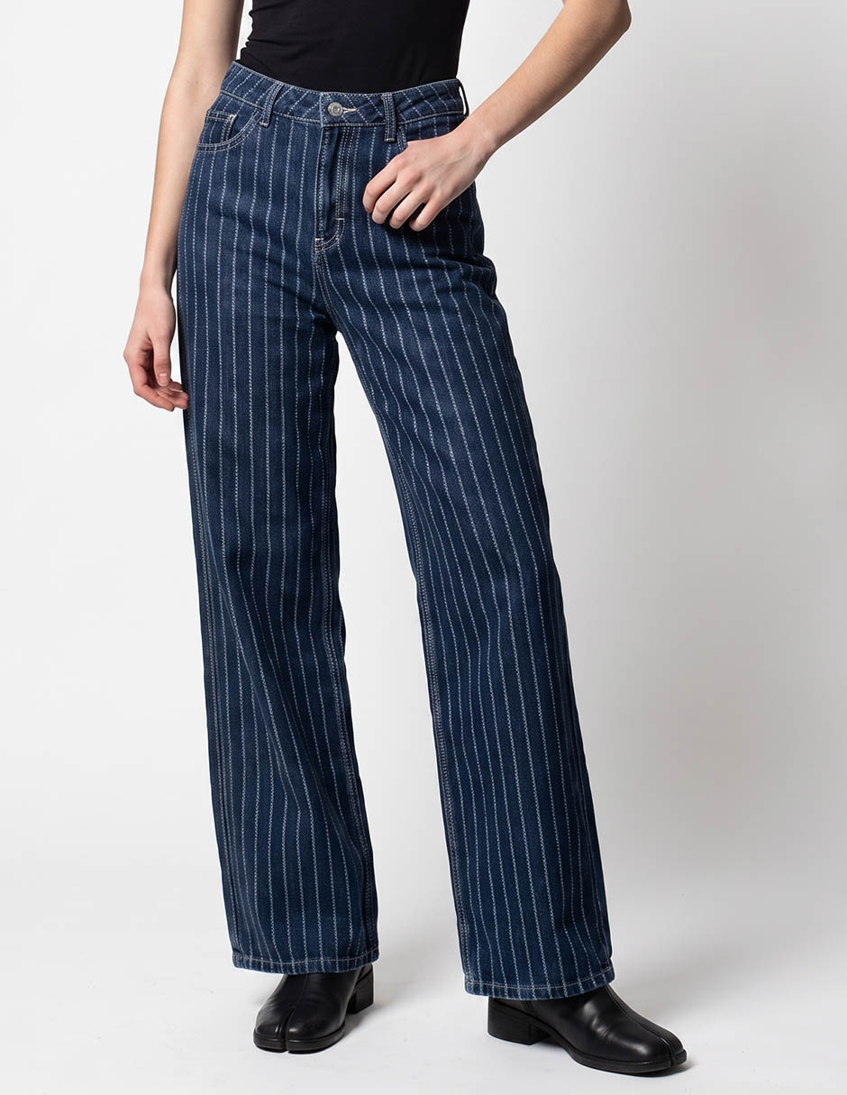 Jeans regular wide leg media cintura aéropostale para mujer Jeans regular wide leg media cintura aéropostale para mujer