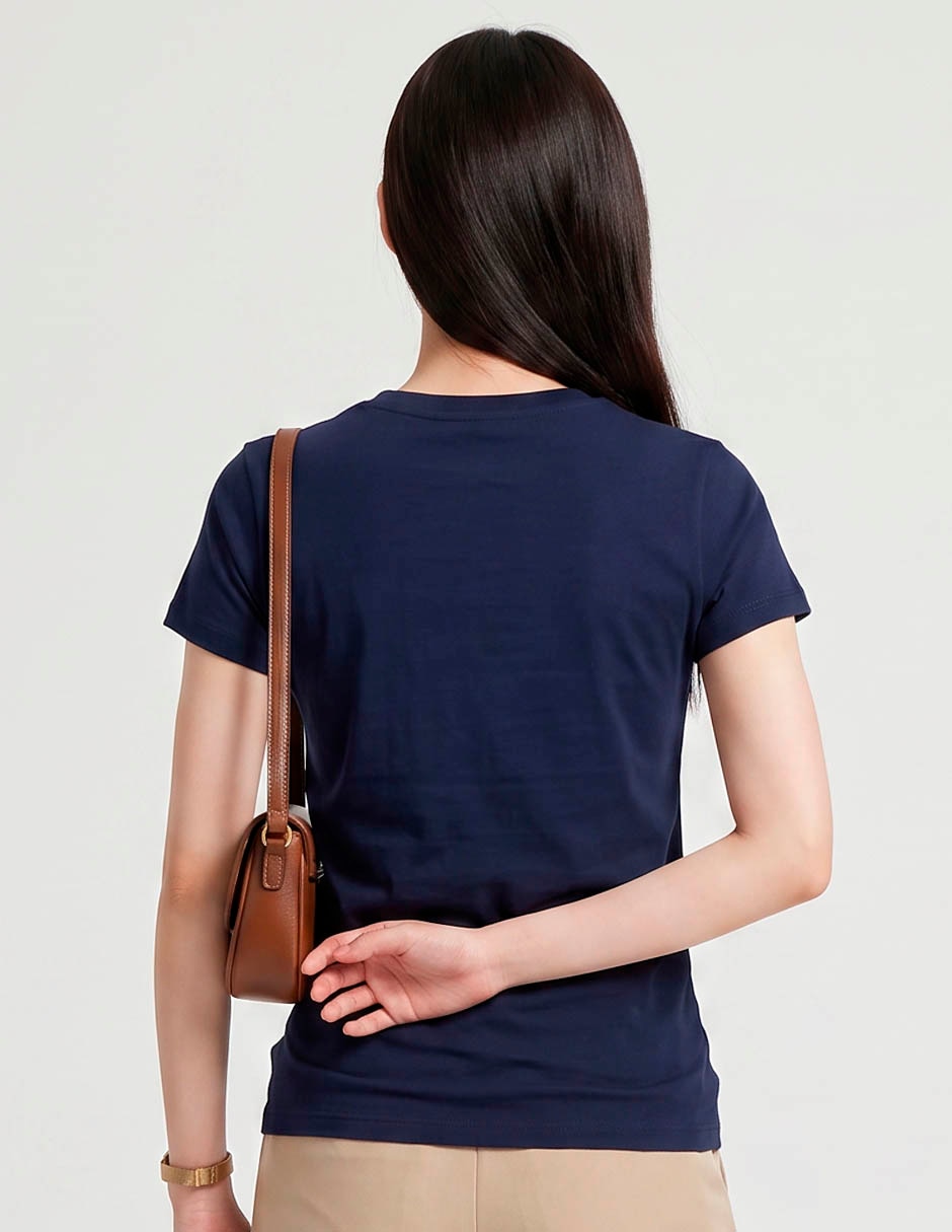 Playera manga corta cuello redondo mujer 3