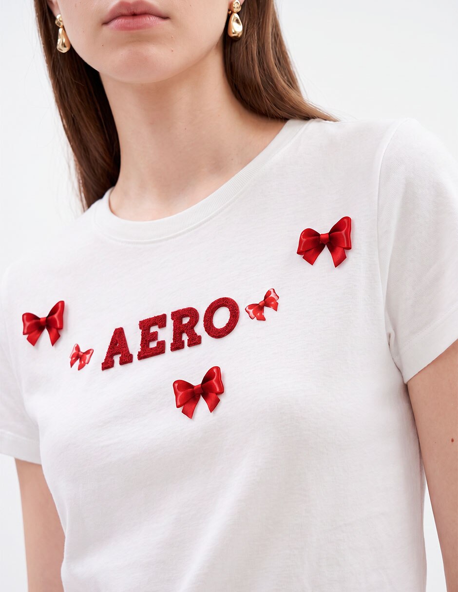 Playera manga corta cuello redondo para mujer 4