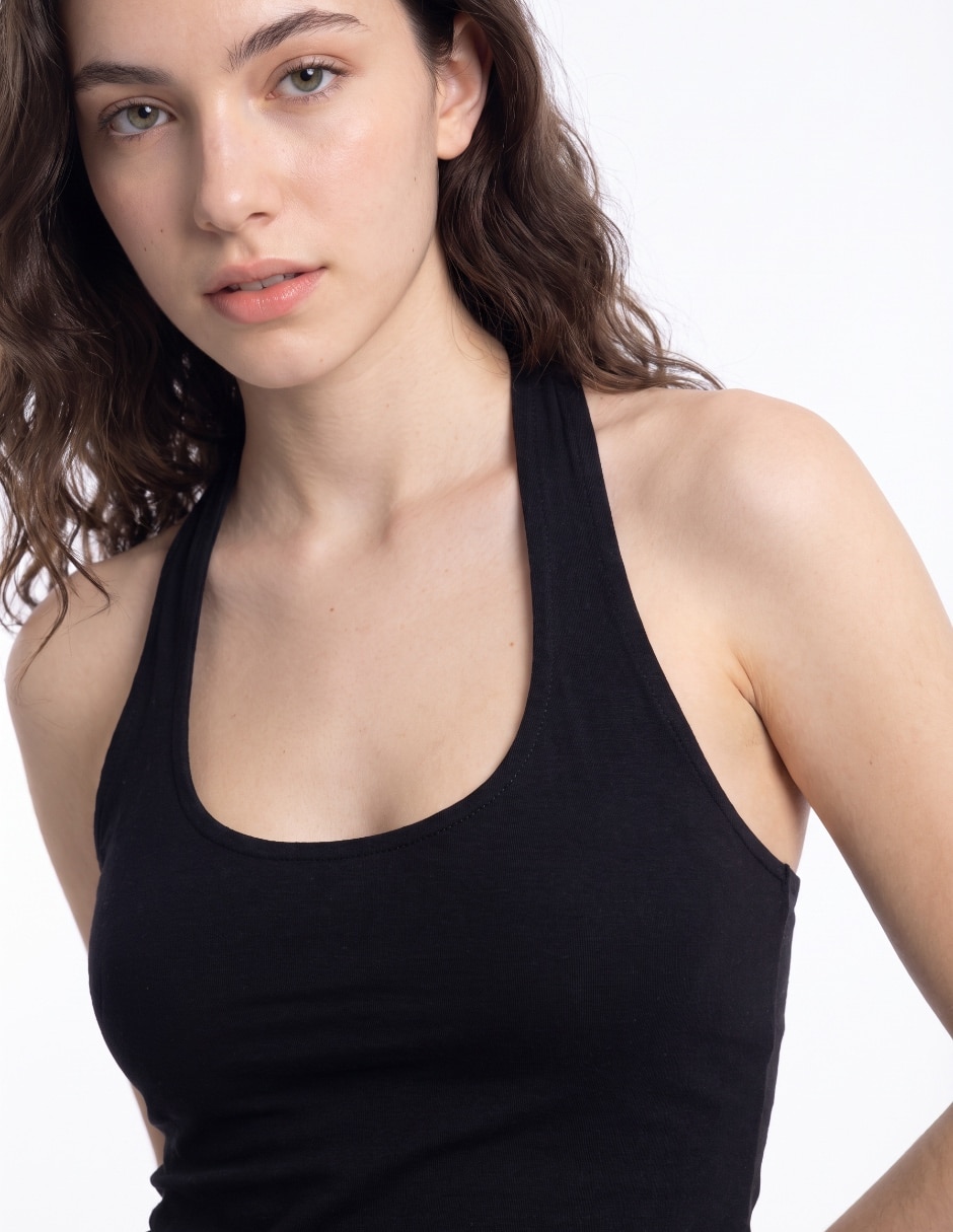 Blusa sin manga para mujer 4