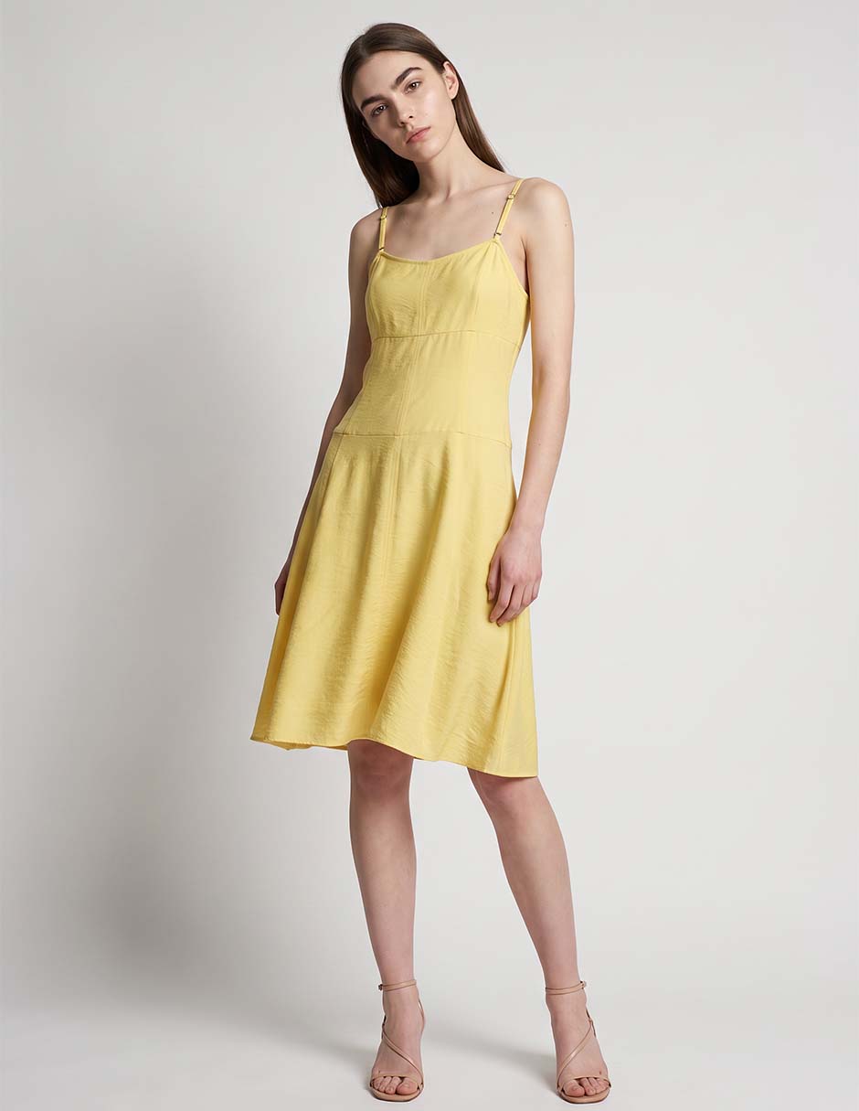 Vestido a la rodilla casual para mujer