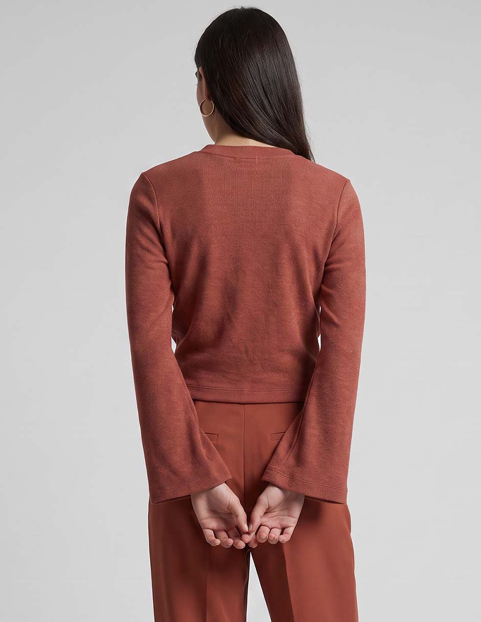 Suéter cuello abierto para mujer 2