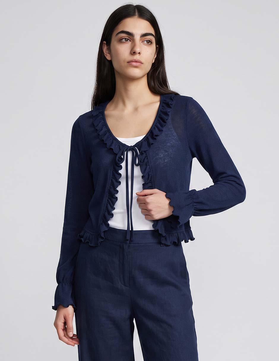 Suéter cuello redondo para mujer
