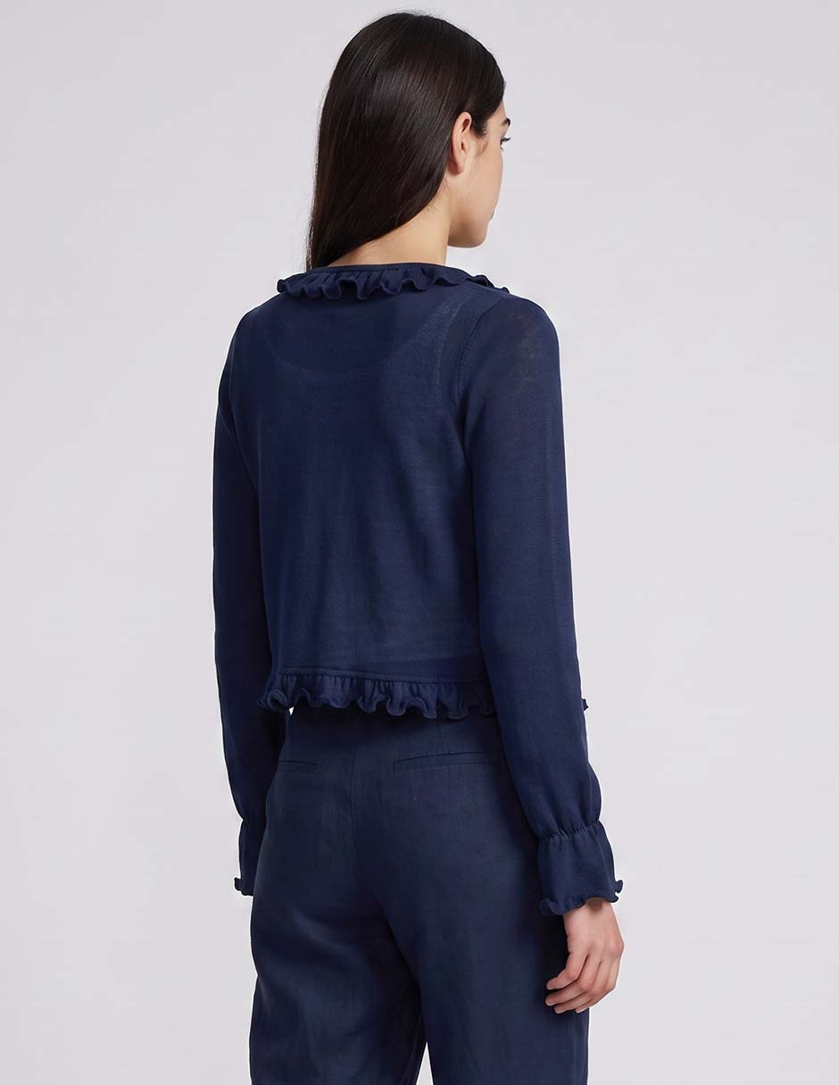 Suéter cuello redondo para mujer 2