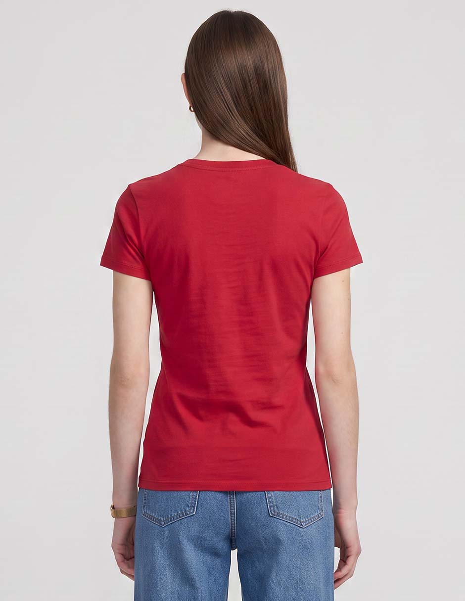 Playera manga corta cuello redondo para mujer 2
