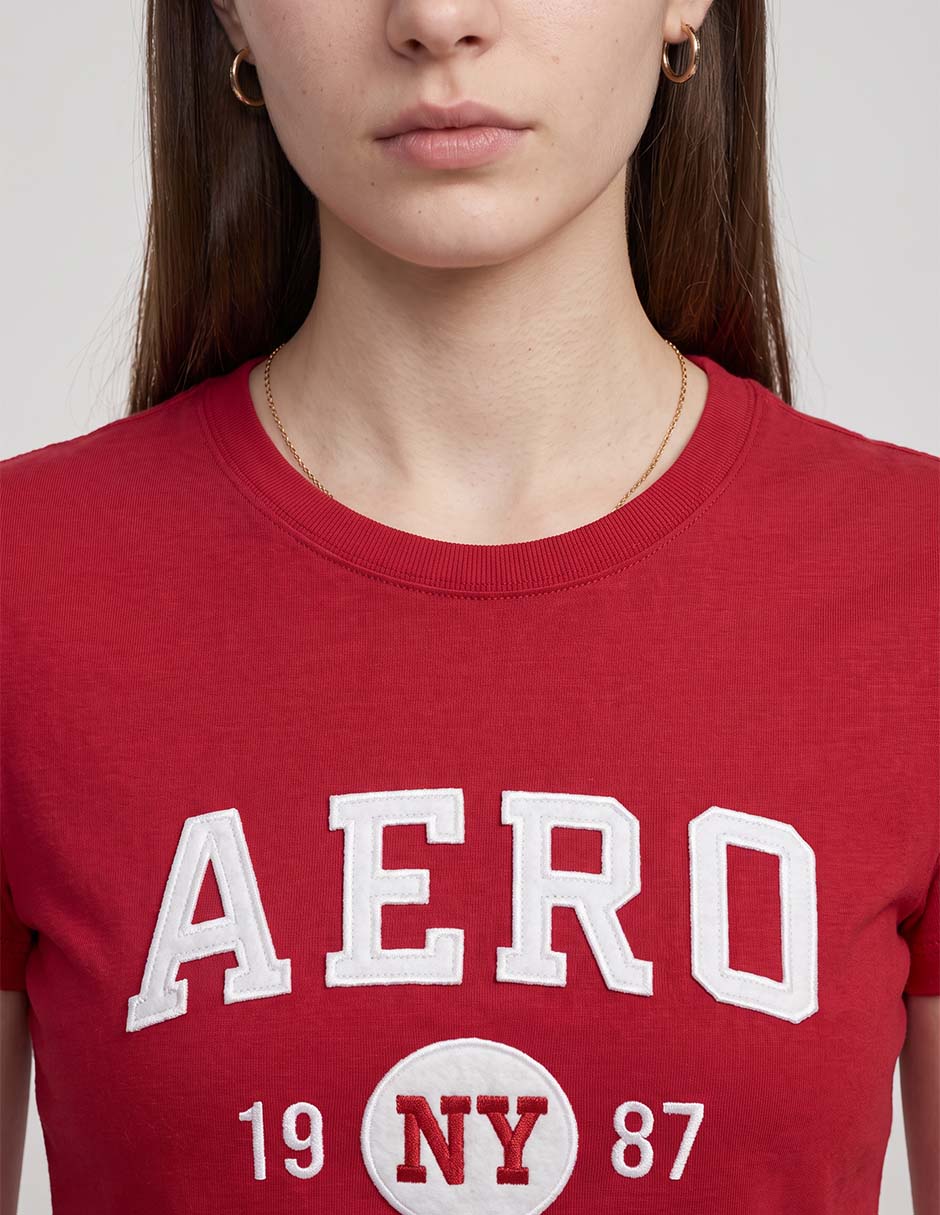 Playera manga corta cuello redondo para mujer 3